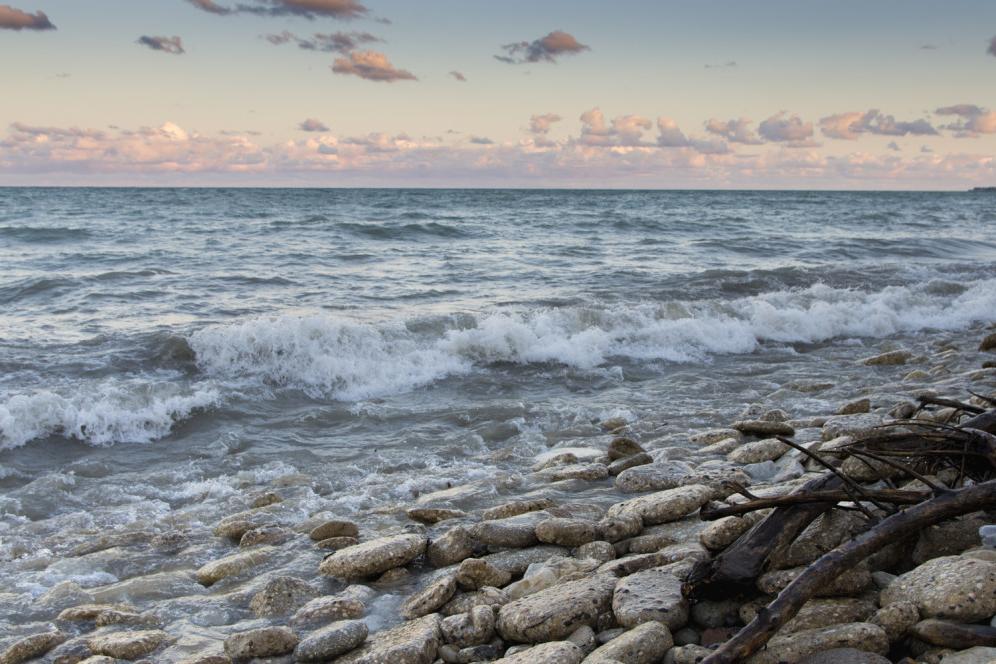 Lake Michigan in the fall